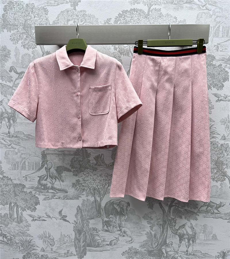 Gvc*1 jacquard shirt and skirt suit replica designer clothes