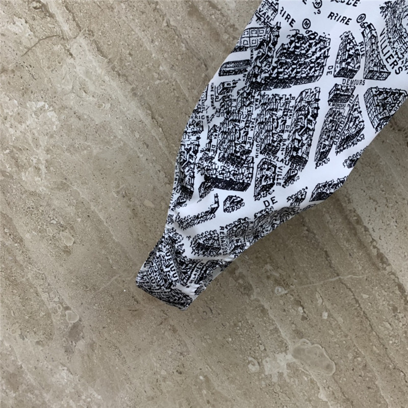 D10r paris map print camisole swimsuit replica clothes