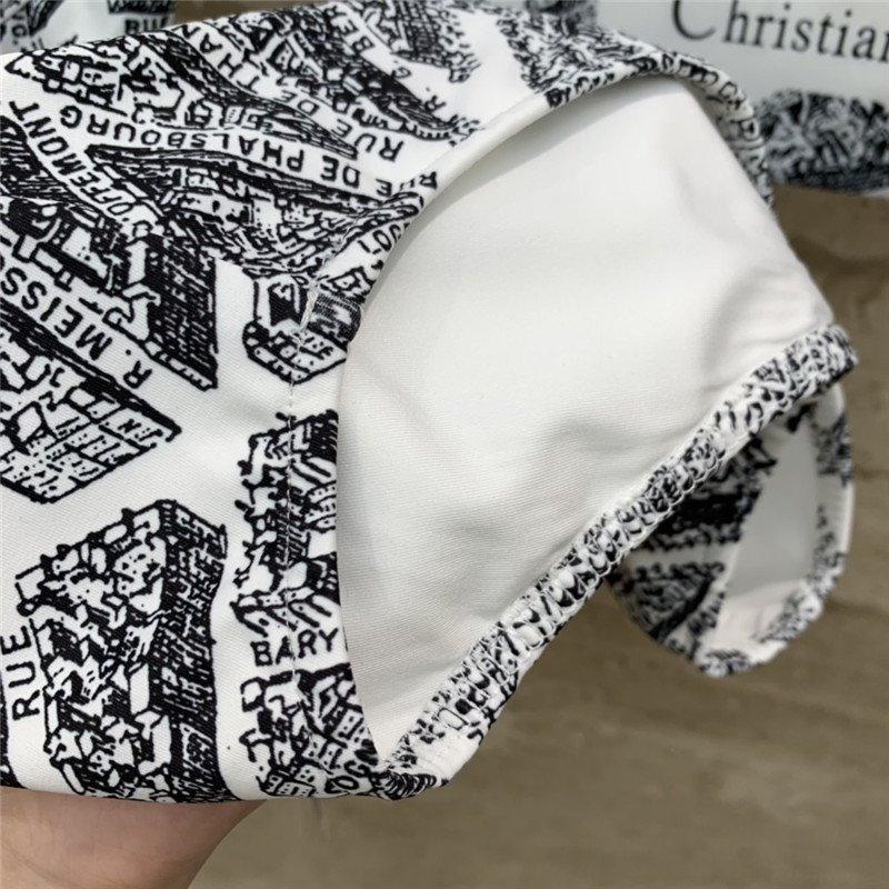 D10r paris map print camisole swimsuit replica clothes