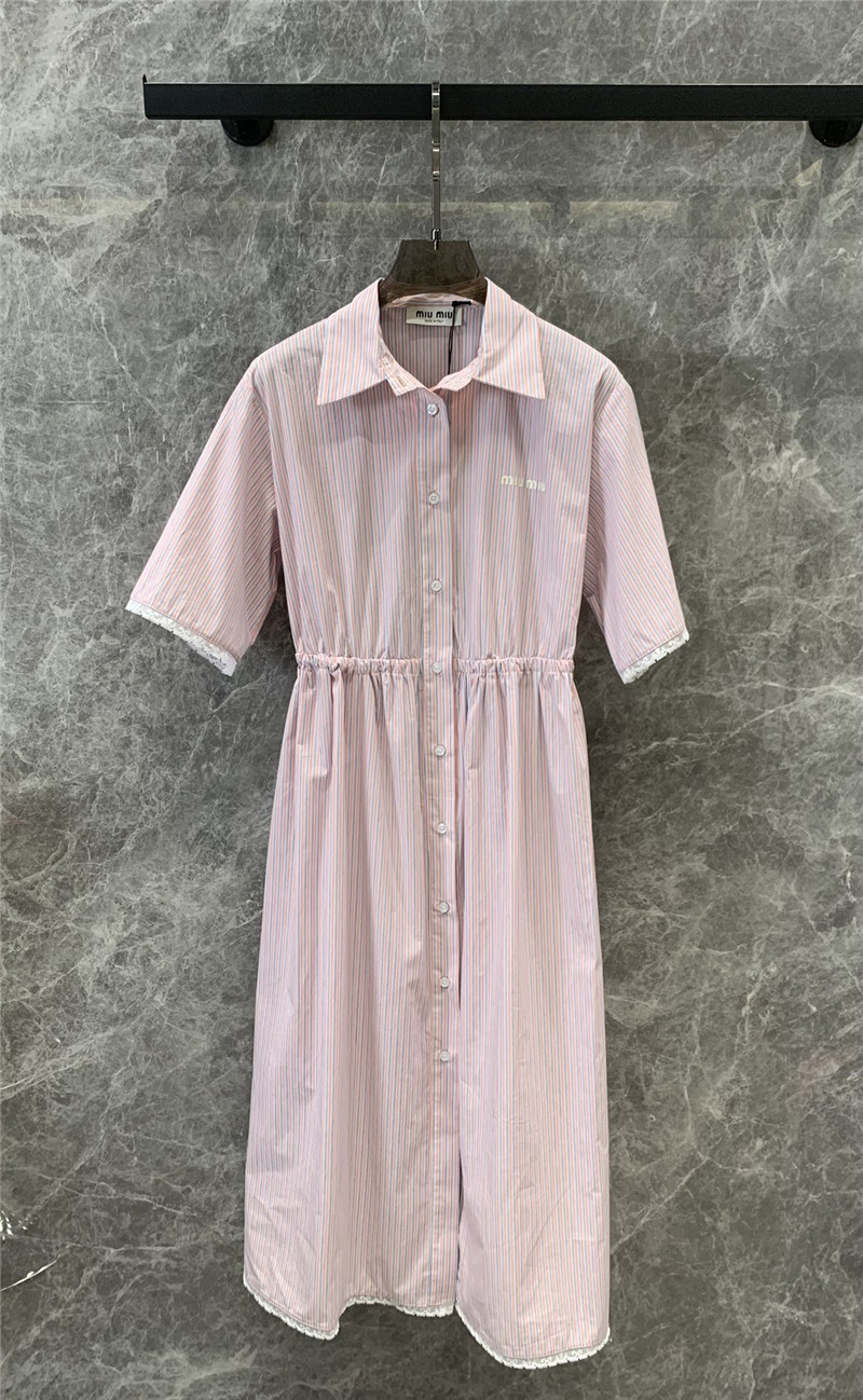 M1um1u waist shirt dress replica clothes