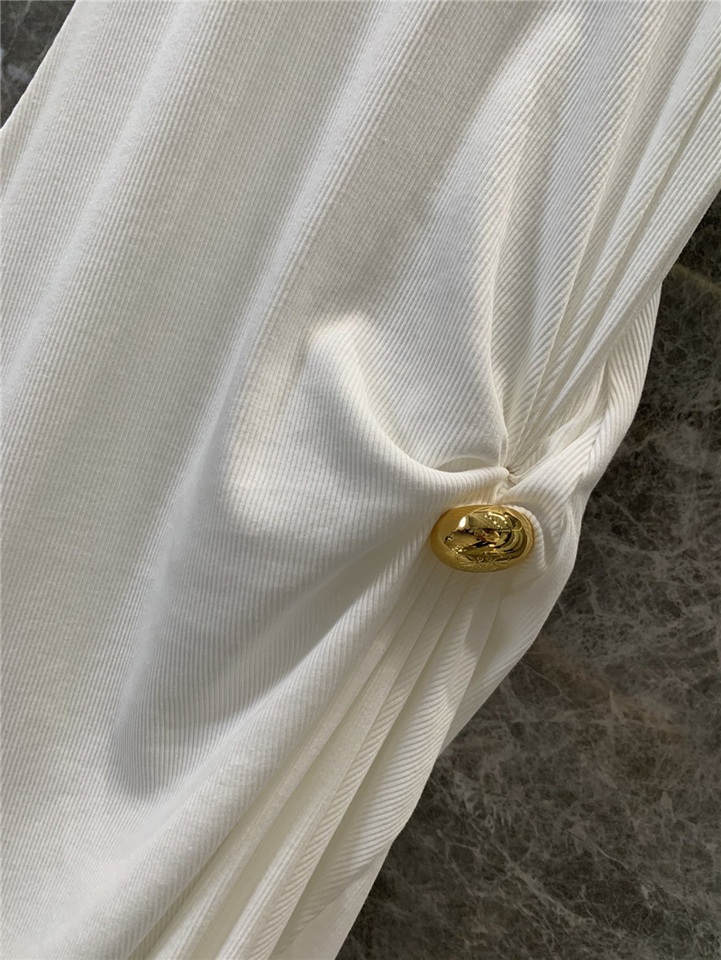 L0ew* pleated waist long vest dress replica clothes