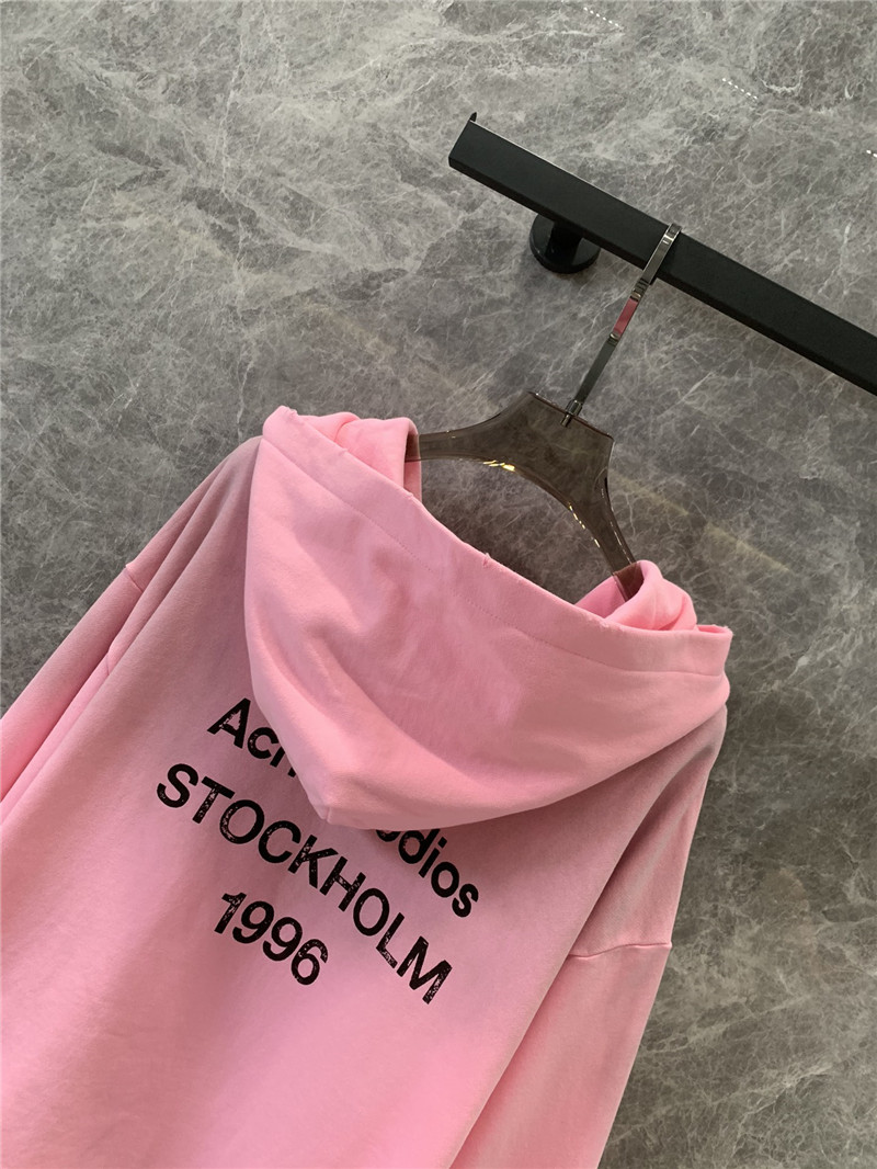 acne studios distressed hooded sweatshirt replica clothes
