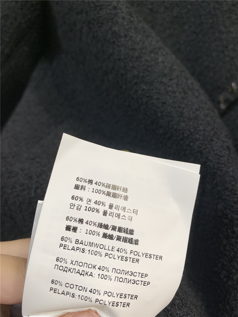 M1um1u single breasted tweed coat replica designer clothes