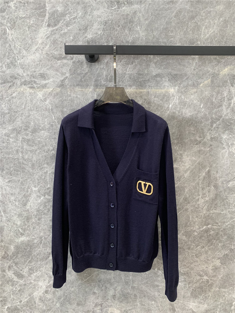 Va1e*ntin0 long sleeve knitted cardigan replica clothing sites