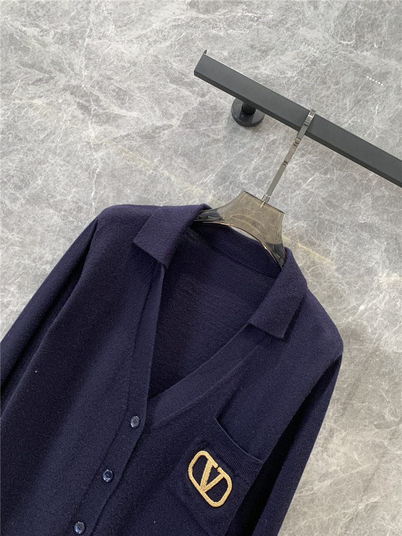 Va1e*ntin0 long sleeve knitted cardigan replica clothing sites