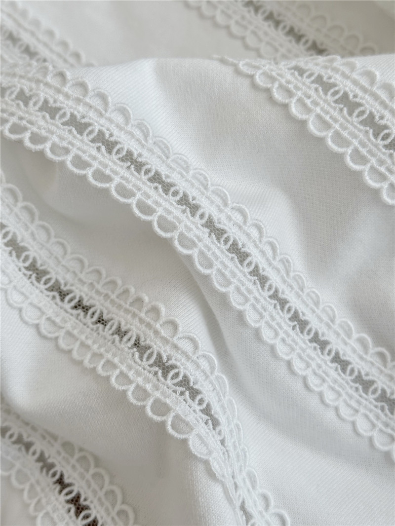 Ch**el lace striped top replica d&g clothing