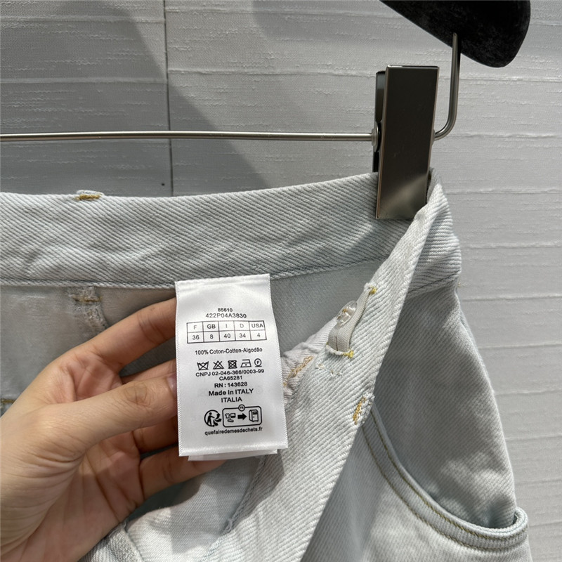 D10r washed light blue denim skirt replica d&g clothing