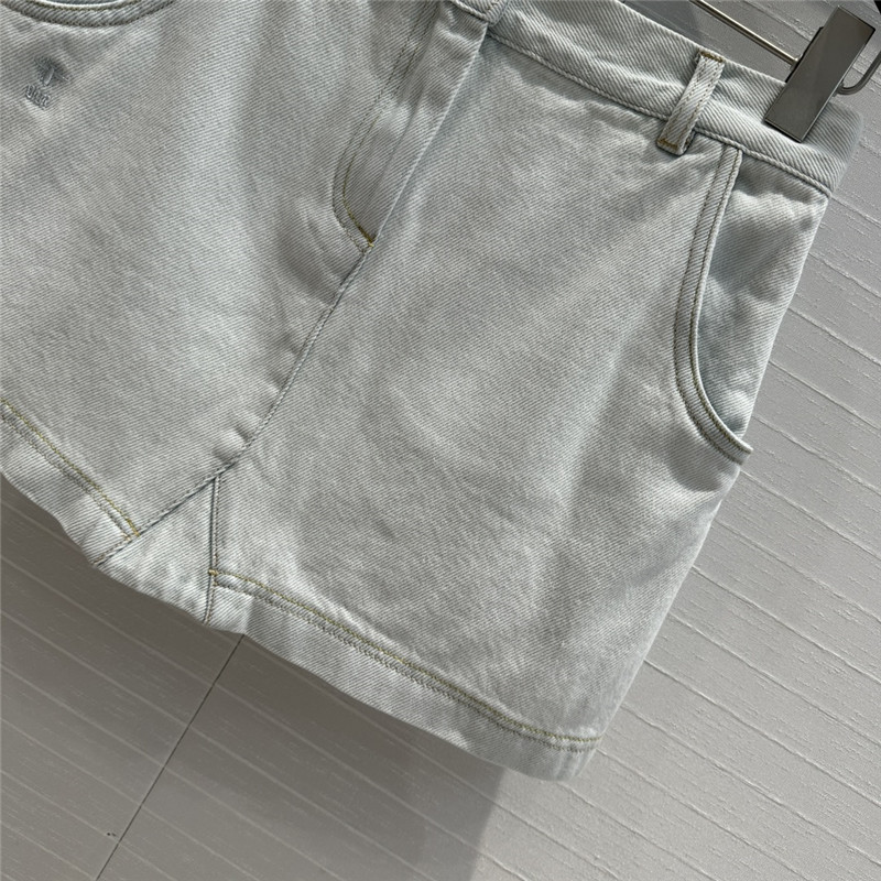 D10r washed light blue denim skirt replica d&g clothing