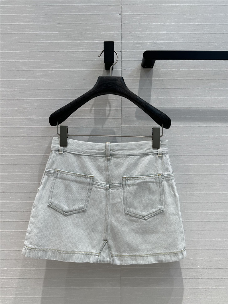 D10r washed light blue denim skirt replica d&g clothing