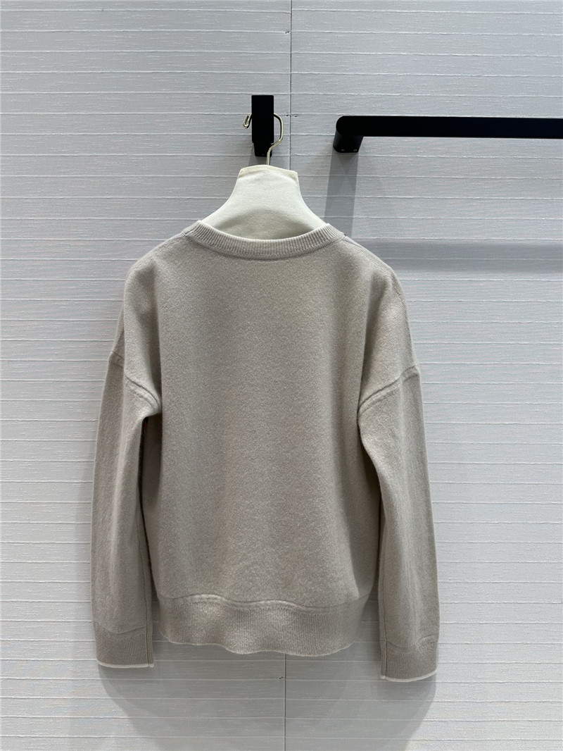 H**me5 saddle print pattern patchwork knitted top replica clothes