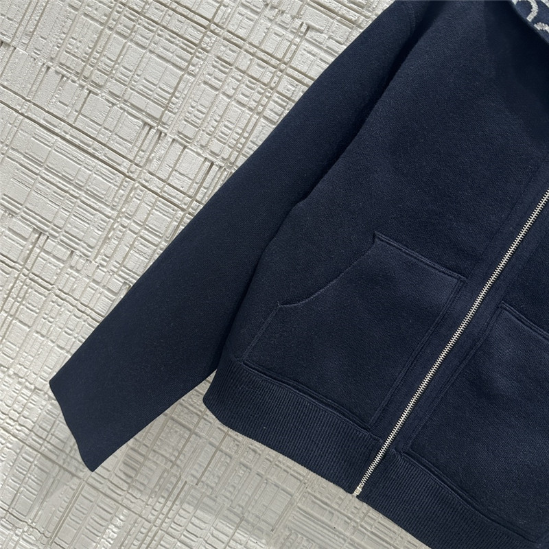 H**me5 pig nose monogram zipper cashmere coat replica clothes