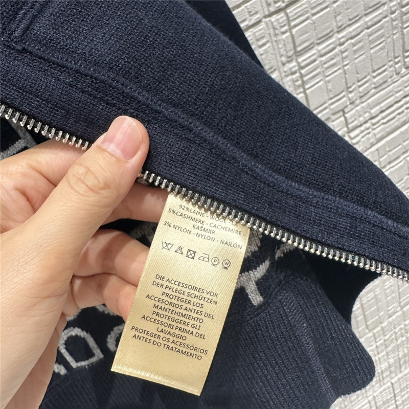 H**me5 pig nose monogram zipper cashmere coat replica clothes