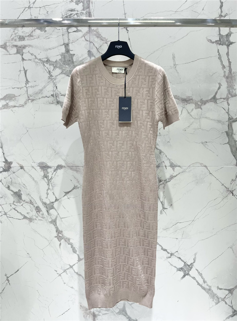 F**di crew neck dress replica d&g clothing