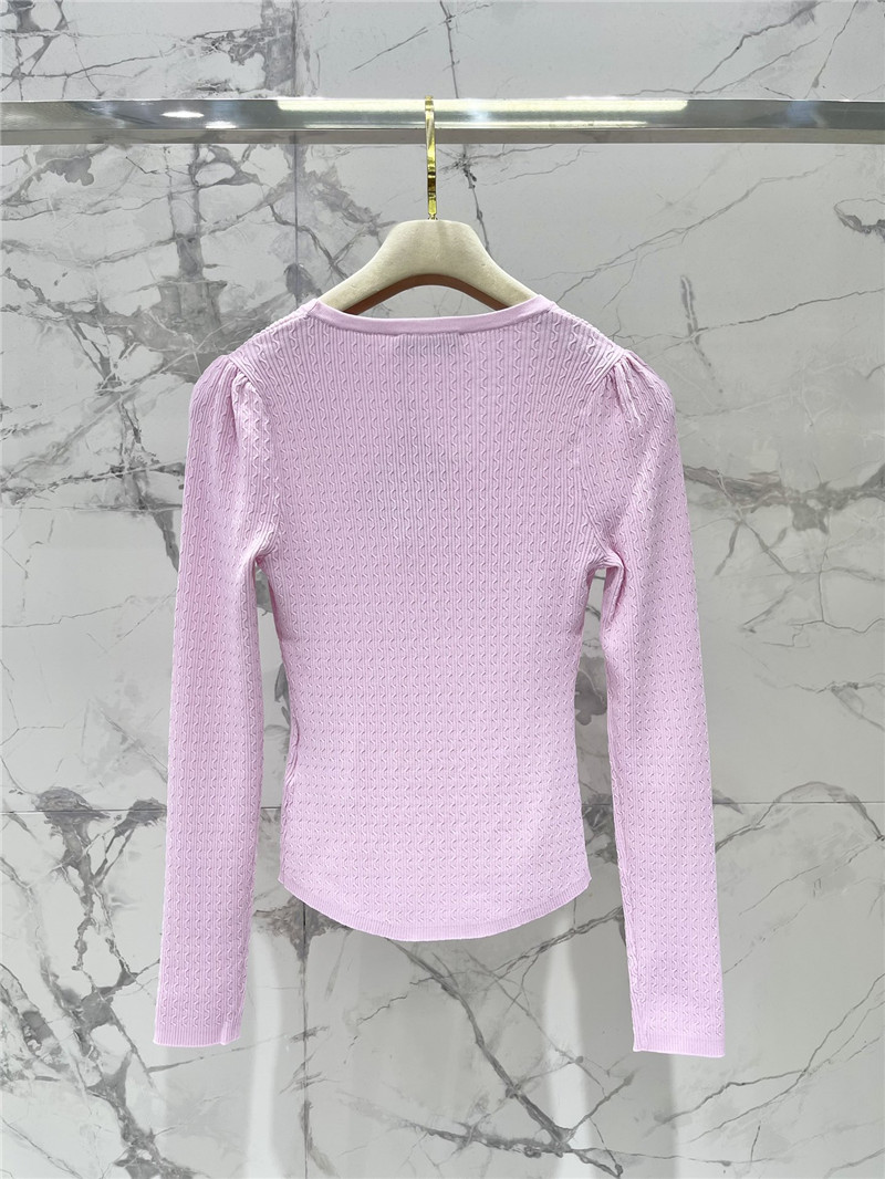 M1um1u slim knitted long-sleeved replica clothes