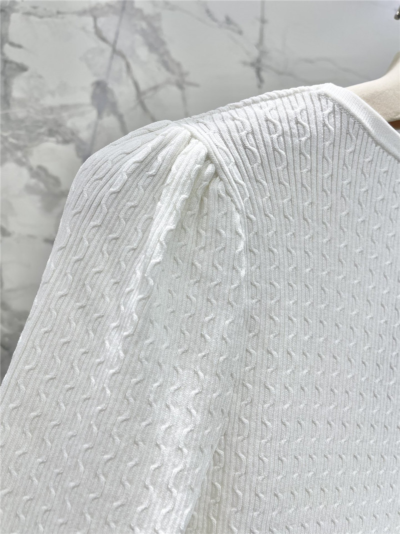 M1um1u slim knitted long-sleeved replica clothes