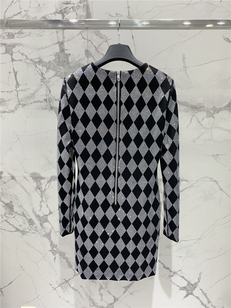 Balmain rhinestone dress cheap replica designer clothes