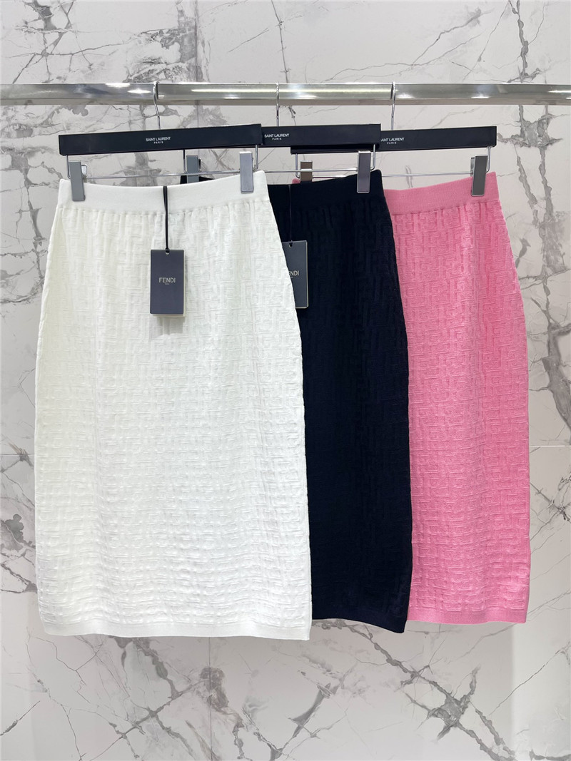 F**di jacquard high waist hip skirt replica designer clothes