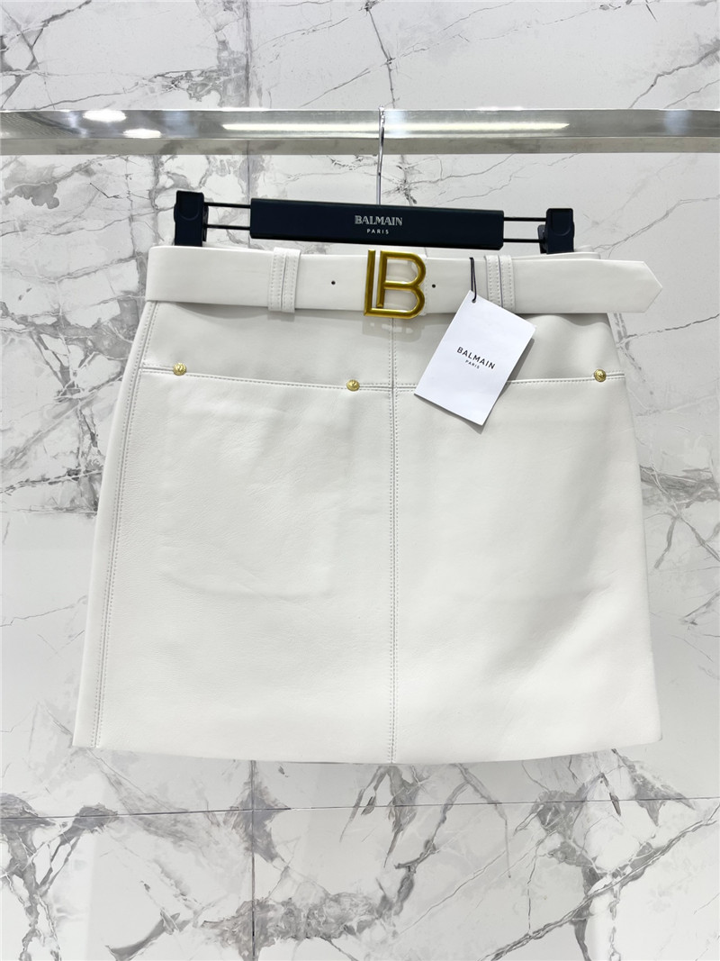 Balmain belted mini skirt replica d&g clothing
