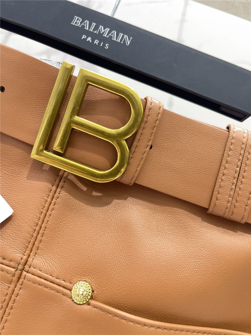 Balmain belted mini skirt replica d&g clothing