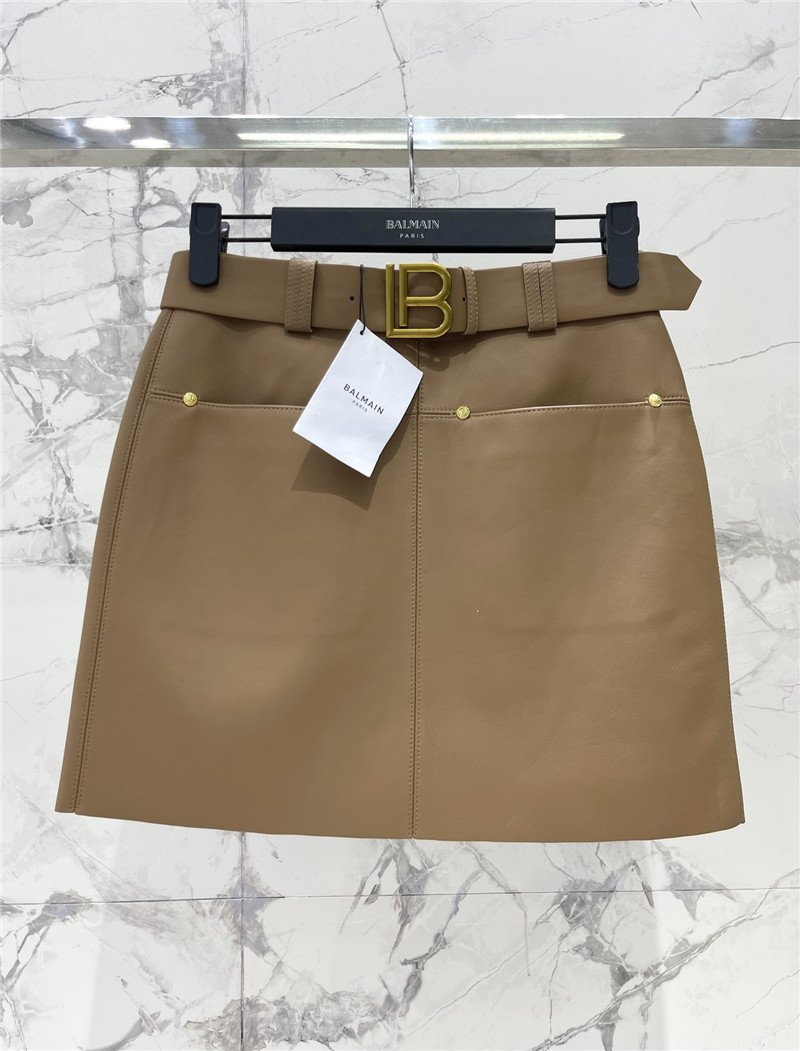 Balmain belted mini skirt replica d&g clothing