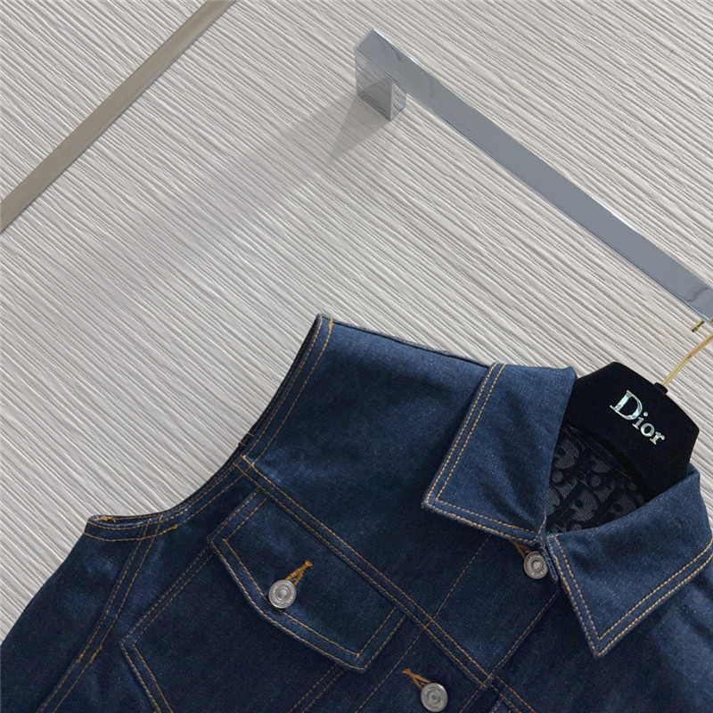 D10r denim vest replica d&g clothing