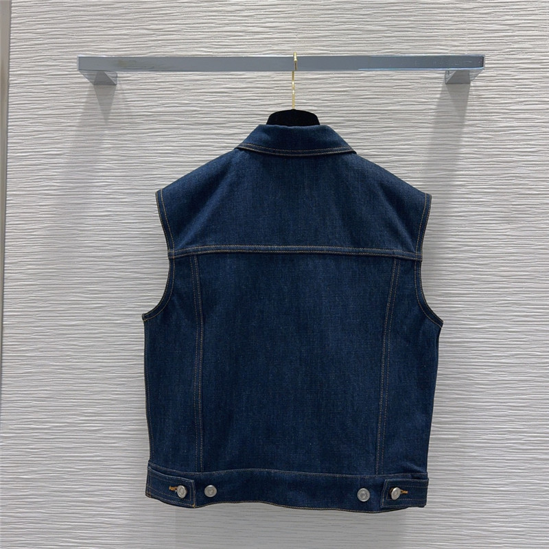 D10r denim vest replica d&g clothing