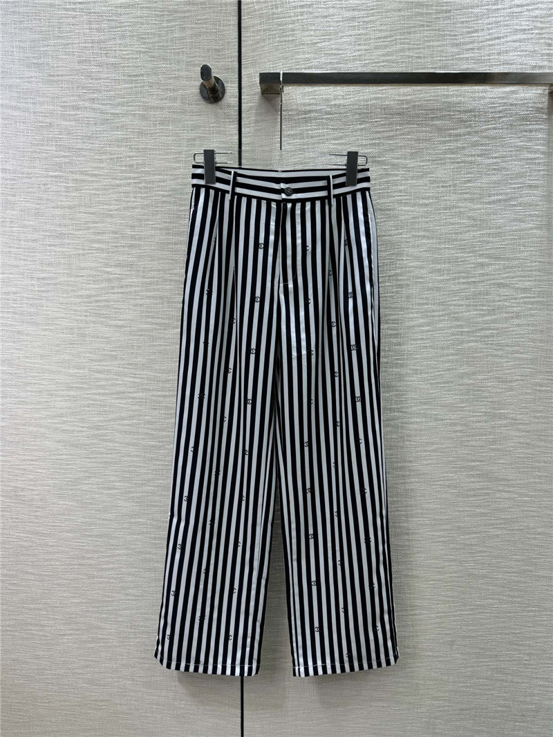 ch**el hot D1am0nd double c striped trousers replicas clothes