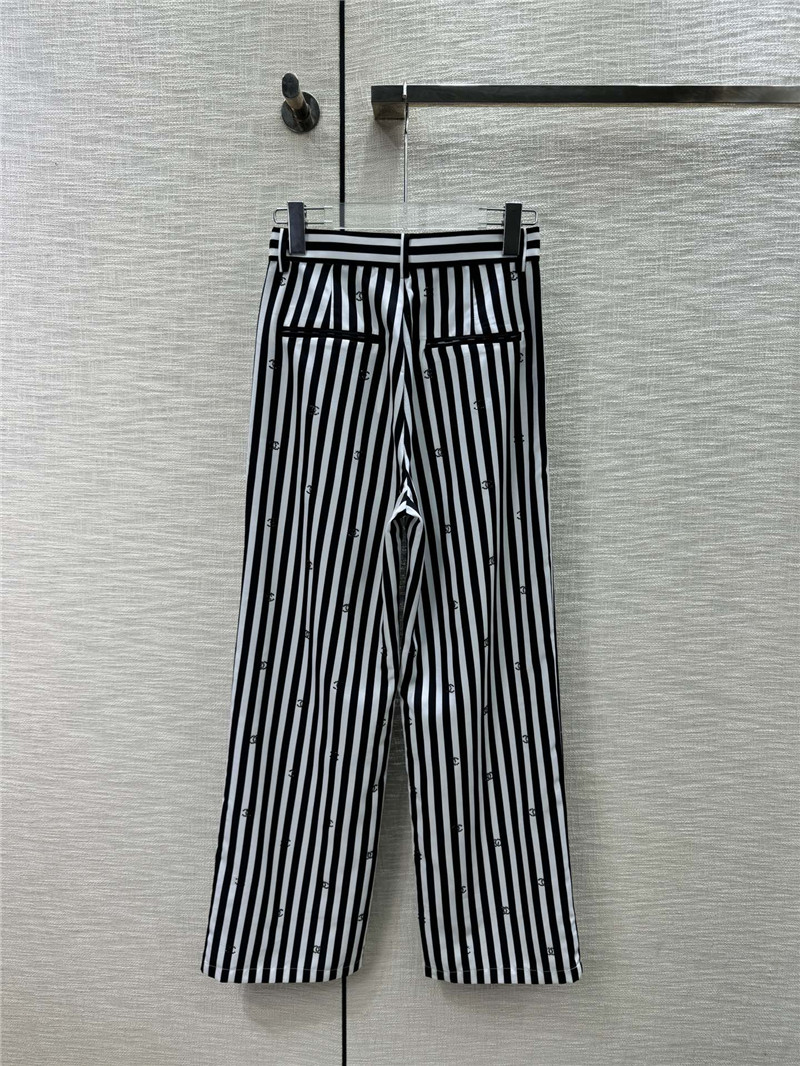 ch**el hot D1am0nd double c striped trousers replicas clothes