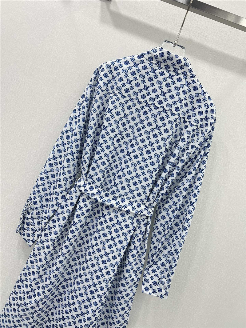 l0vis Vvtt0n lv new blue flower long dress replica clothes