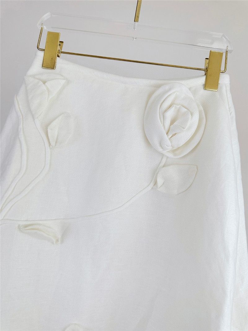 zimm 3D rose detail wide skirt replicas clothes