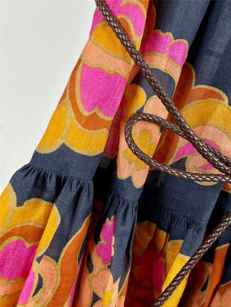 zimm high collar lantern sleeve mini dress replicas clothes