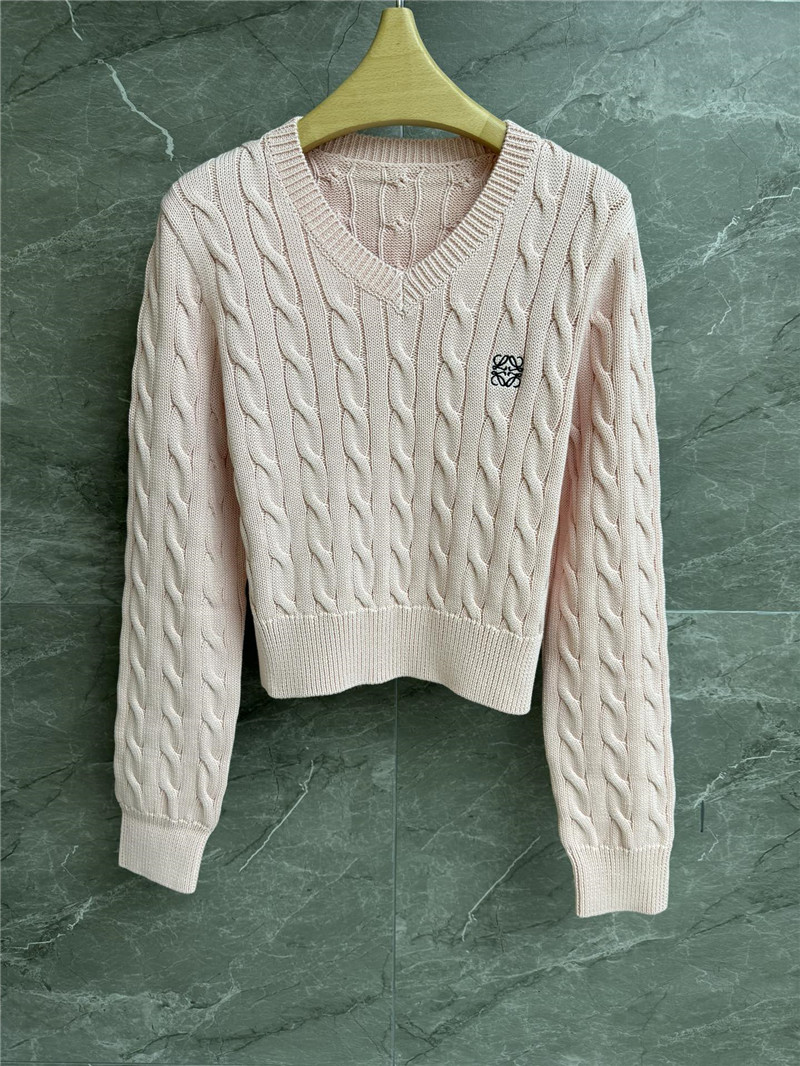 L0ew* cable knit sweater replica d&g clothing