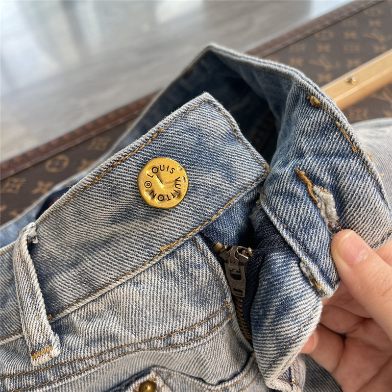 l0vis Vvtt0n lv embossed pocket jeans replica clothes
