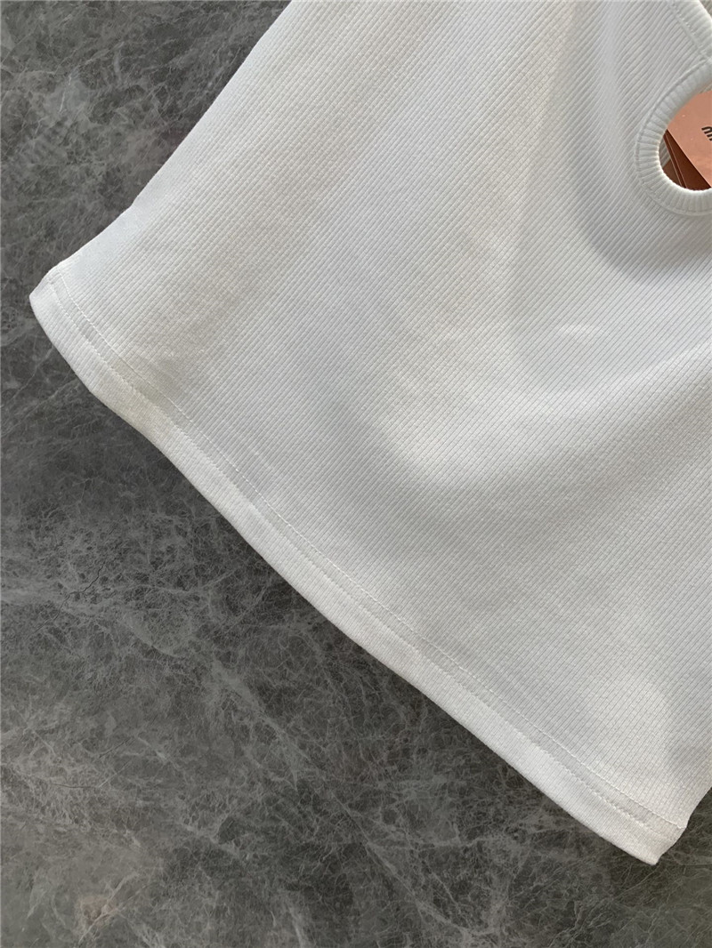 M1um1u letter hardware button hollow vest replica d&g clothing