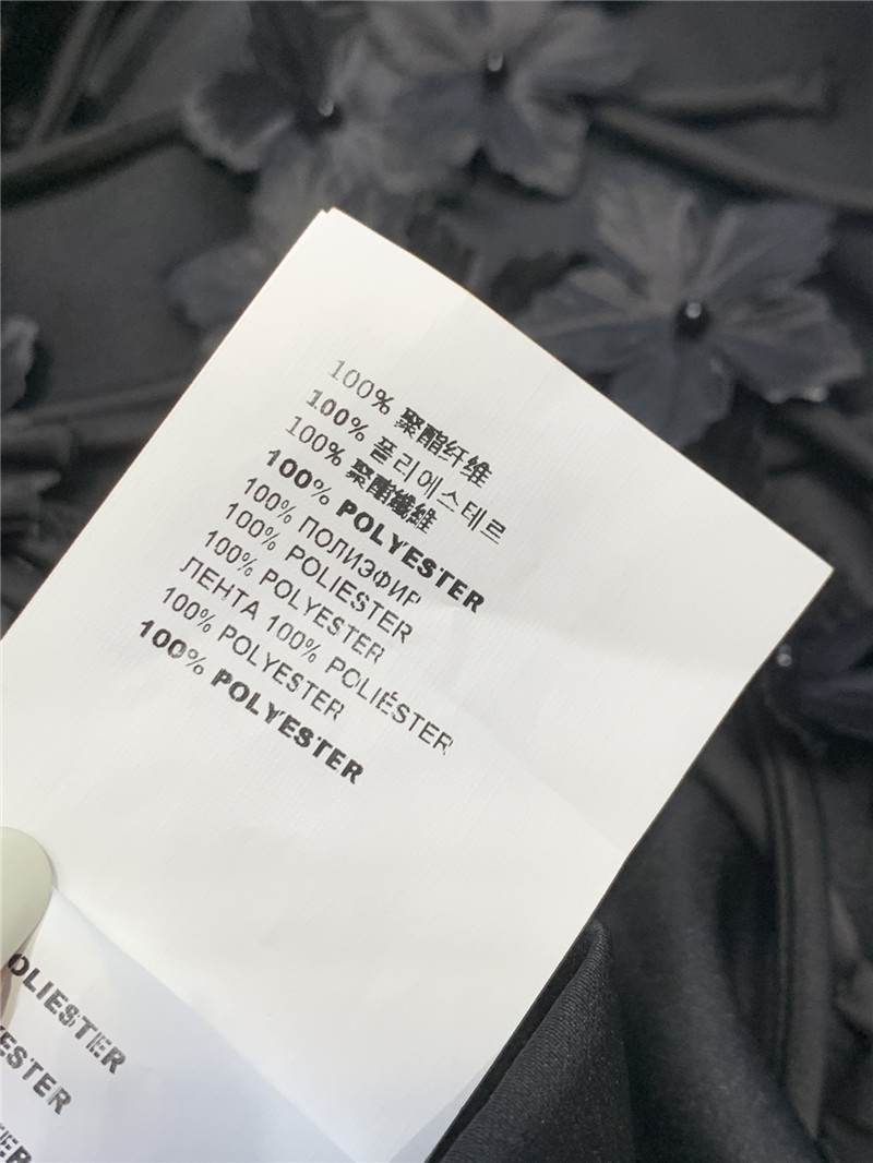 Pra*a beaded bow flower a-line skirt replica d&g clothing