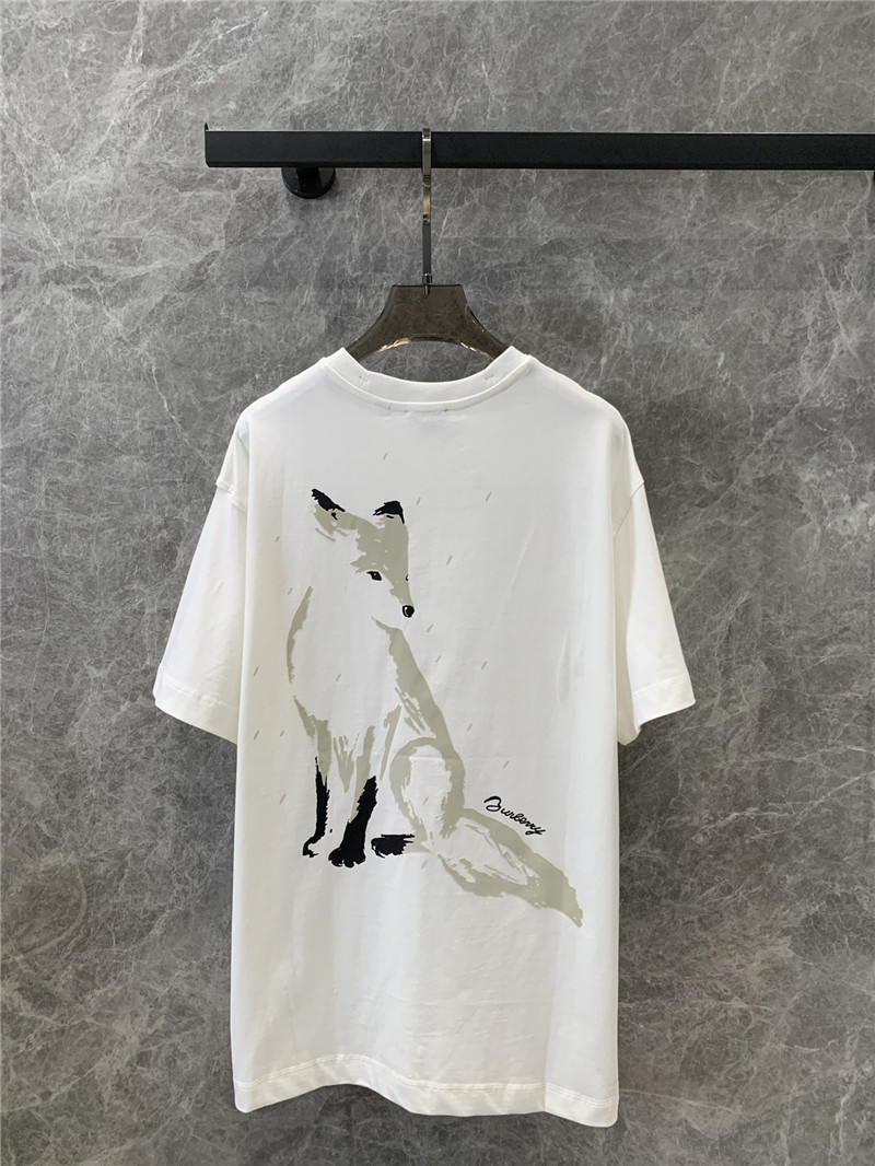Bv*b*rry fox print short-sleeved t-shirt replica designer clothes