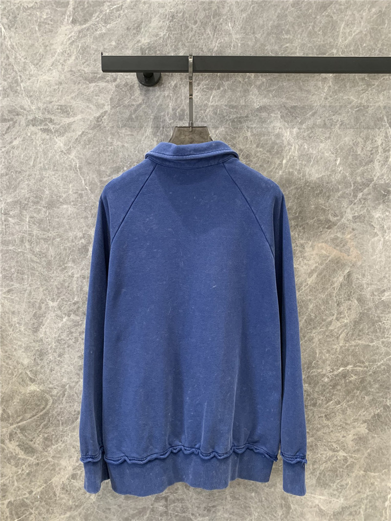 M1um1u blue sports casual style sweater replicas clothes