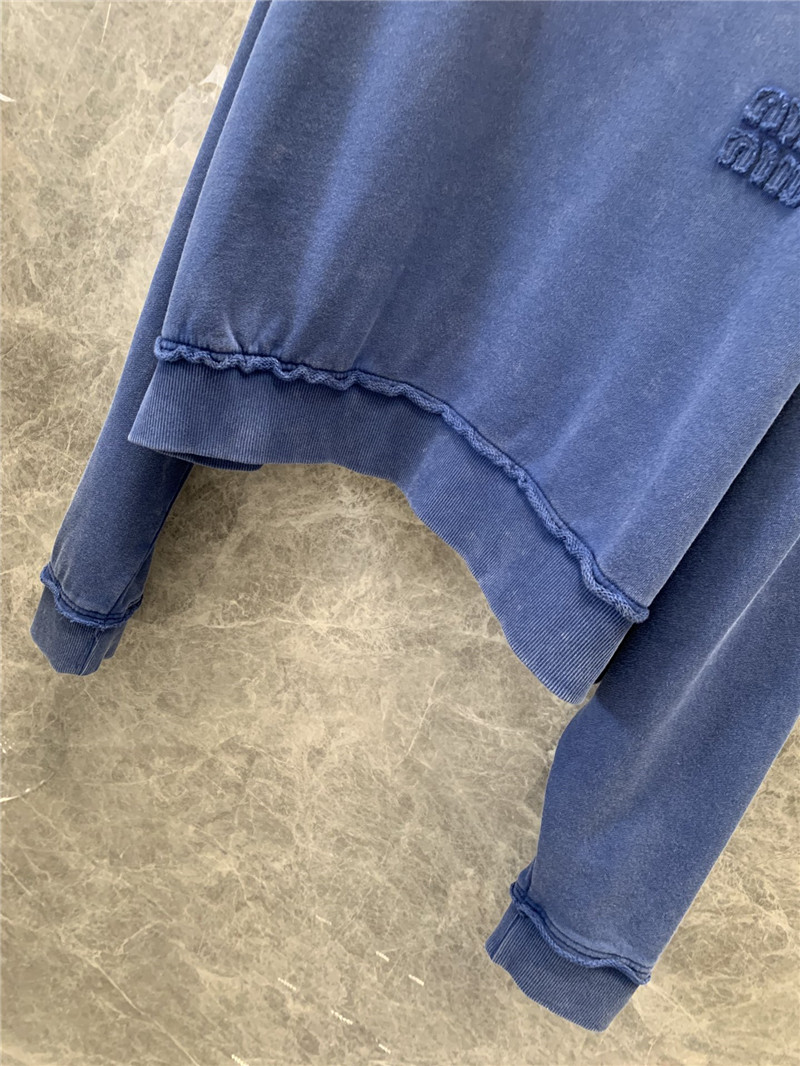 M1um1u round neck sweatshirt replica clothes