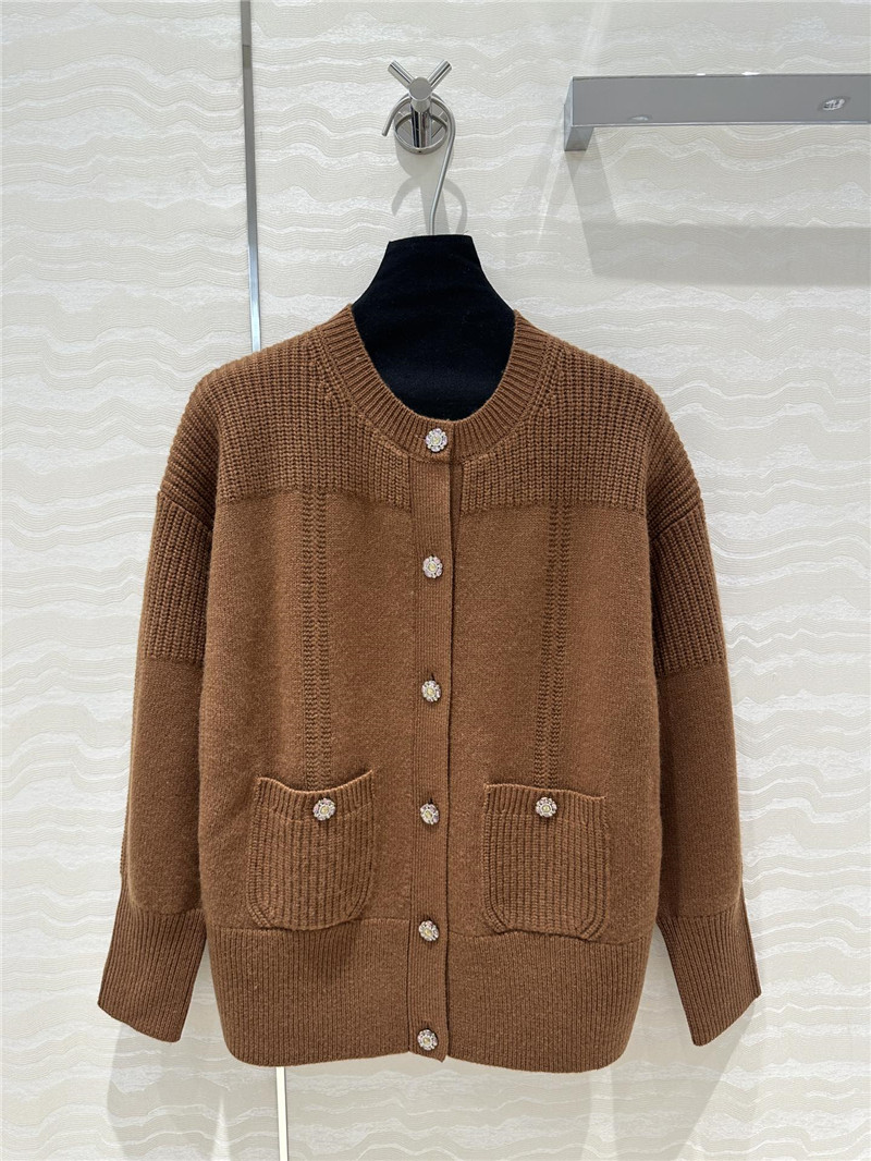 Ch**el cashmere cardigan coat replica clothes