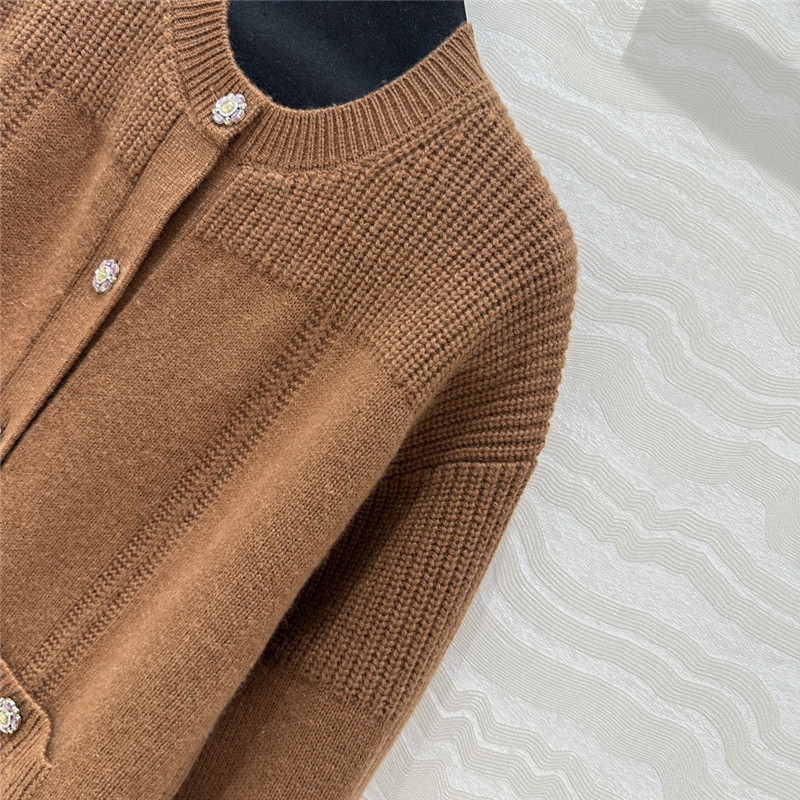 Ch**el cashmere cardigan coat replica clothes