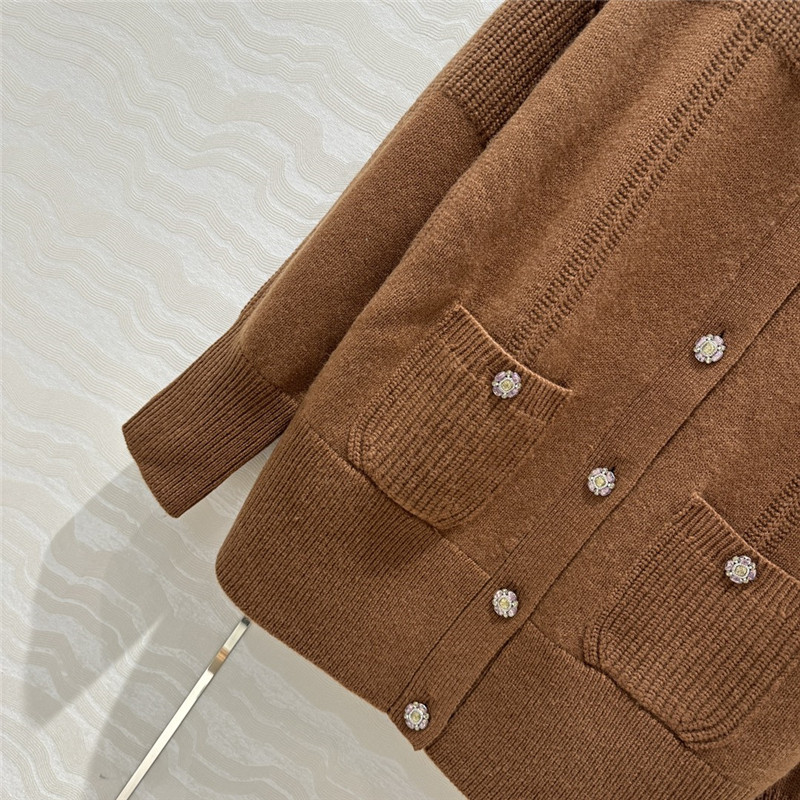 Ch**el cashmere cardigan coat replica clothes