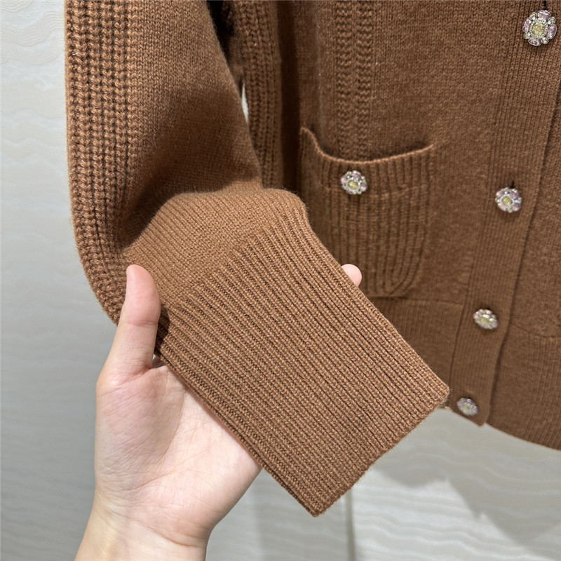 Ch**el cashmere cardigan coat replica clothes