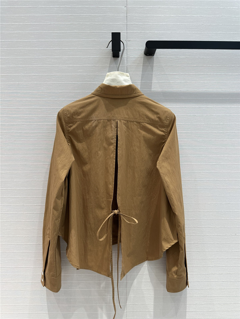 L0ew* lightweight textured cotton poplin shirt replica clothing