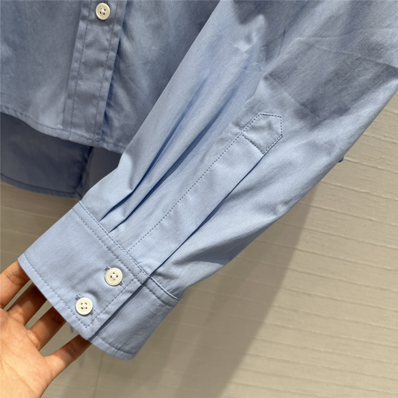 L0ew* lightweight textured cotton poplin shirt replica clothing