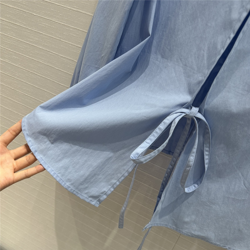 L0ew* lightweight textured cotton poplin shirt replica clothing