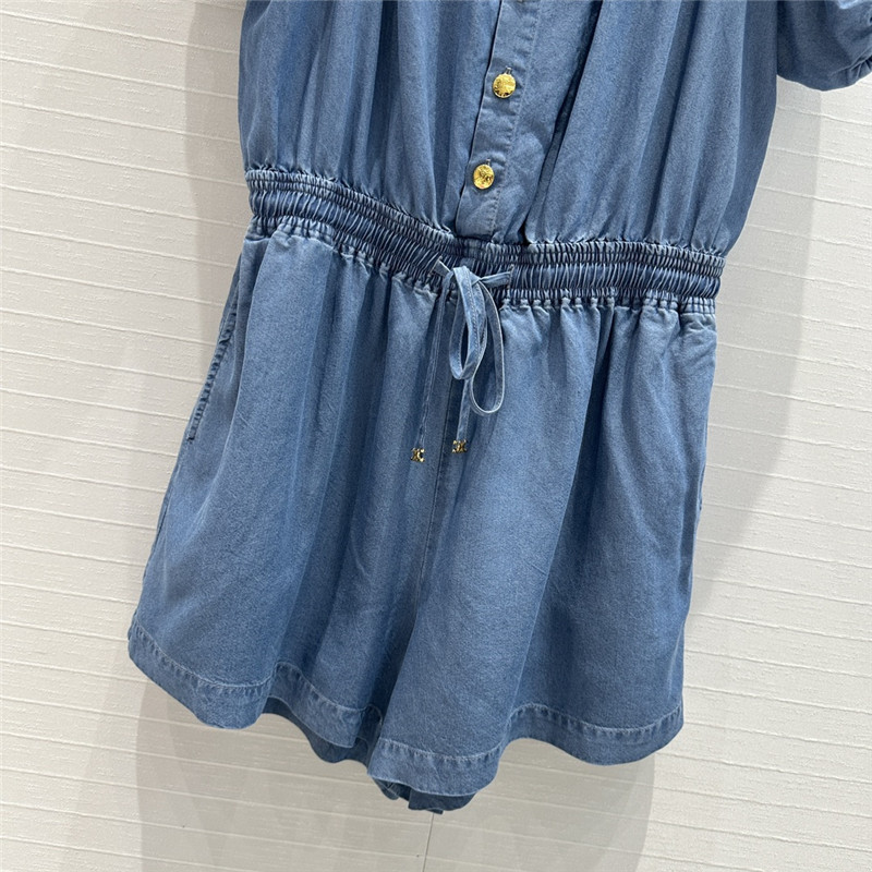 Ce1i*e holiday style puff sleeve jumpsuit replica clothes