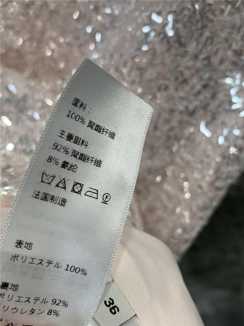 Ce1i*e high-density sequined skirt with back slit replica clothing