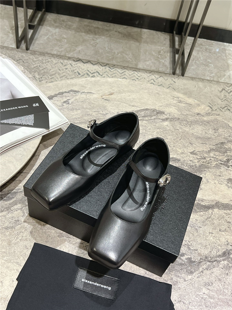 A1exa*der wang billie black mary jane in goat leather