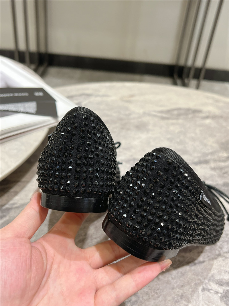 A1exa*der wang billie faux crystal satin flats black