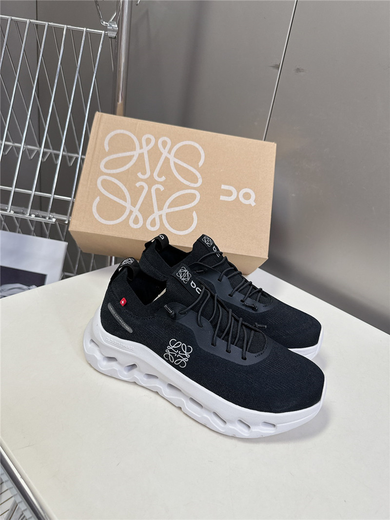L0ew* + on cloudtilt 2.0 stretch sneakers black